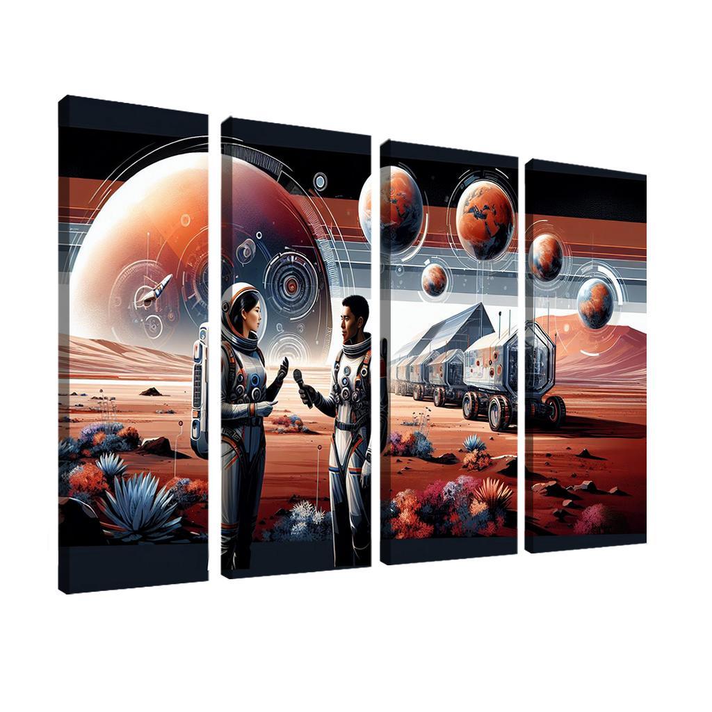 The Thrilling Future Of Human Space Travel Abstract Paintings Frame