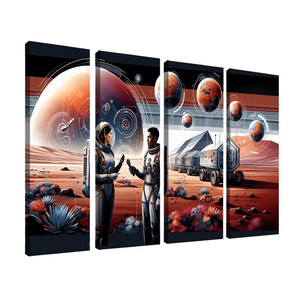 The Thrilling Future Of Human Space Travel Abstract Paintings Frame