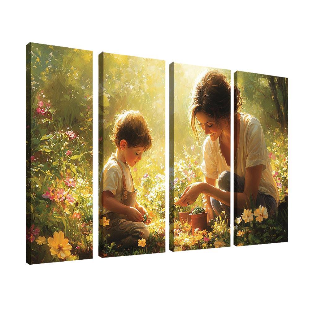 A Mothers Garden The Blooms Of Love Canvas Paintings Frame