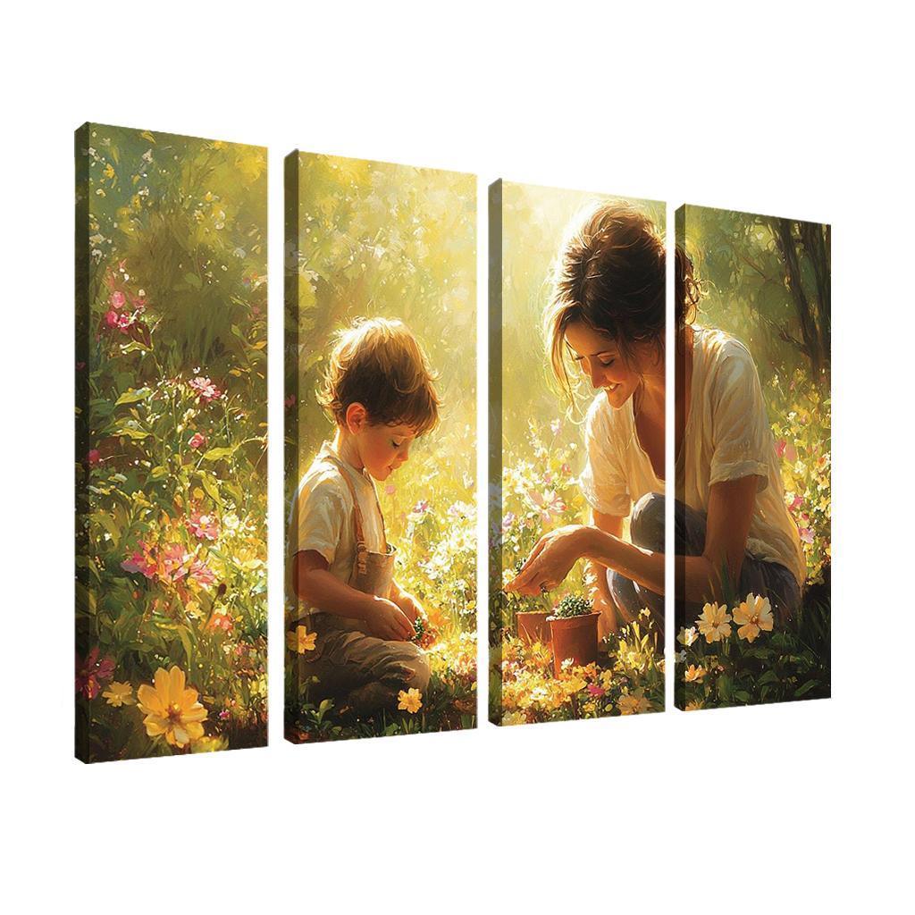 A Mothers Garden The Blooms Of Love Canvas Paintings Frame