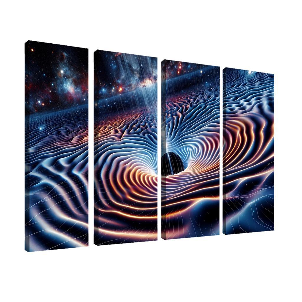 The Search For Gravitational Waves Abstract Paintings Frame