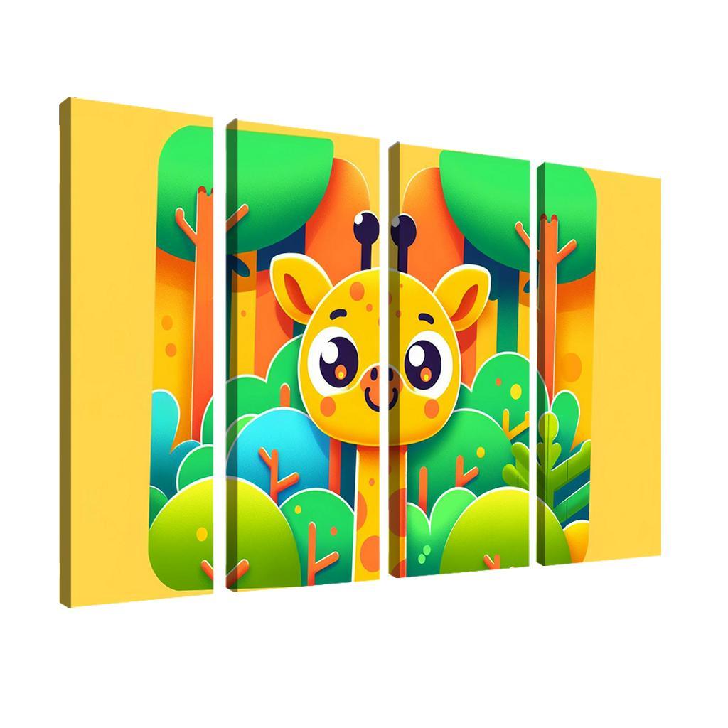 Giggling Giraffe Surprise Premium Artwork Frames