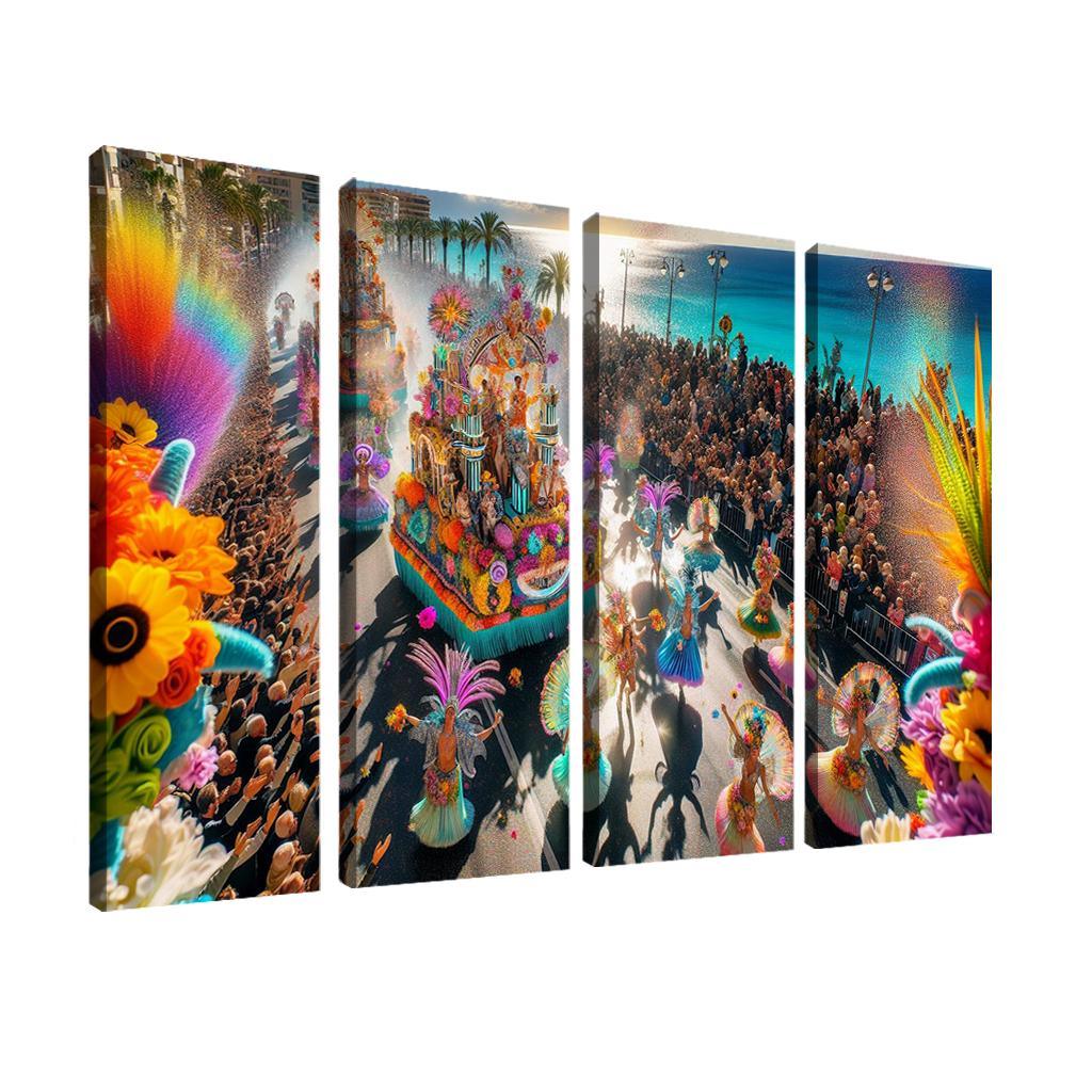 Karnaval De Nice - France Framed Paintings