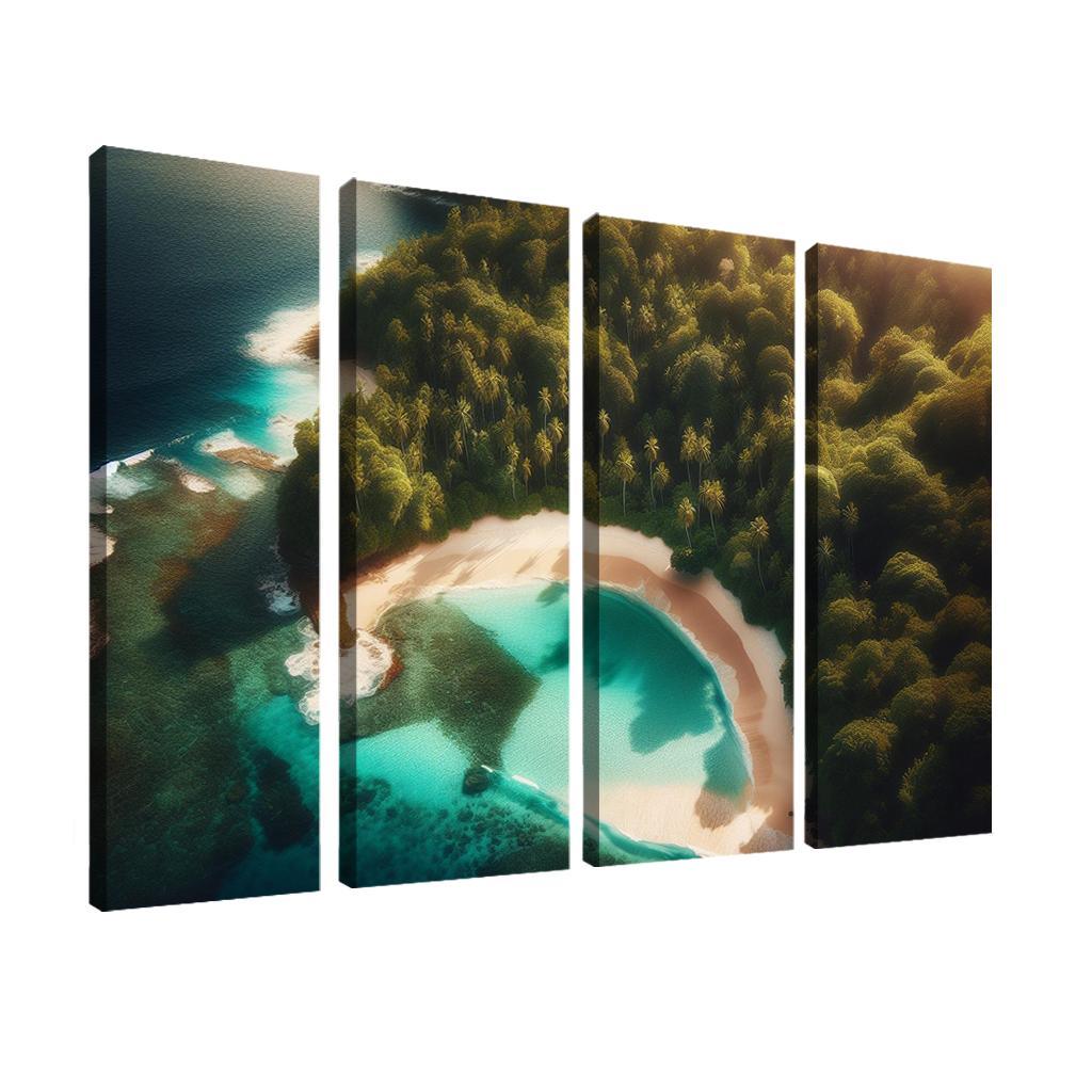 Hidden Paradise Beach Premium Artwork Frames
