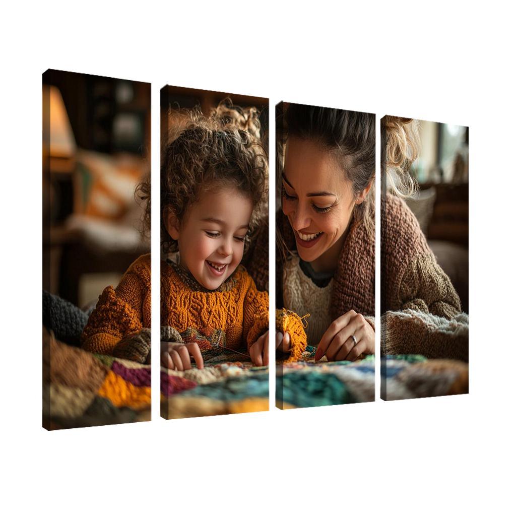 Threads Of Connection A Mothers Tapestry Of Love Canvas Paintings Frame