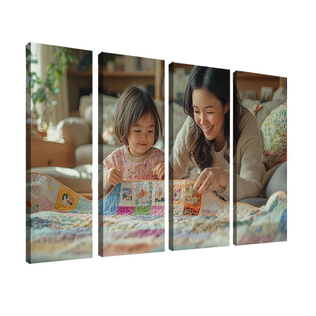 The Quilt Of Life Stitched With A Mother's Care One-piece Frames