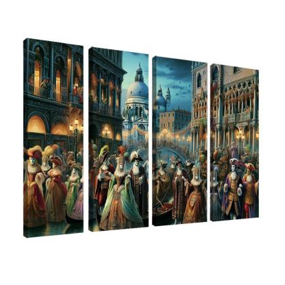 Carnival Of Venice Canvas Paintings Frame