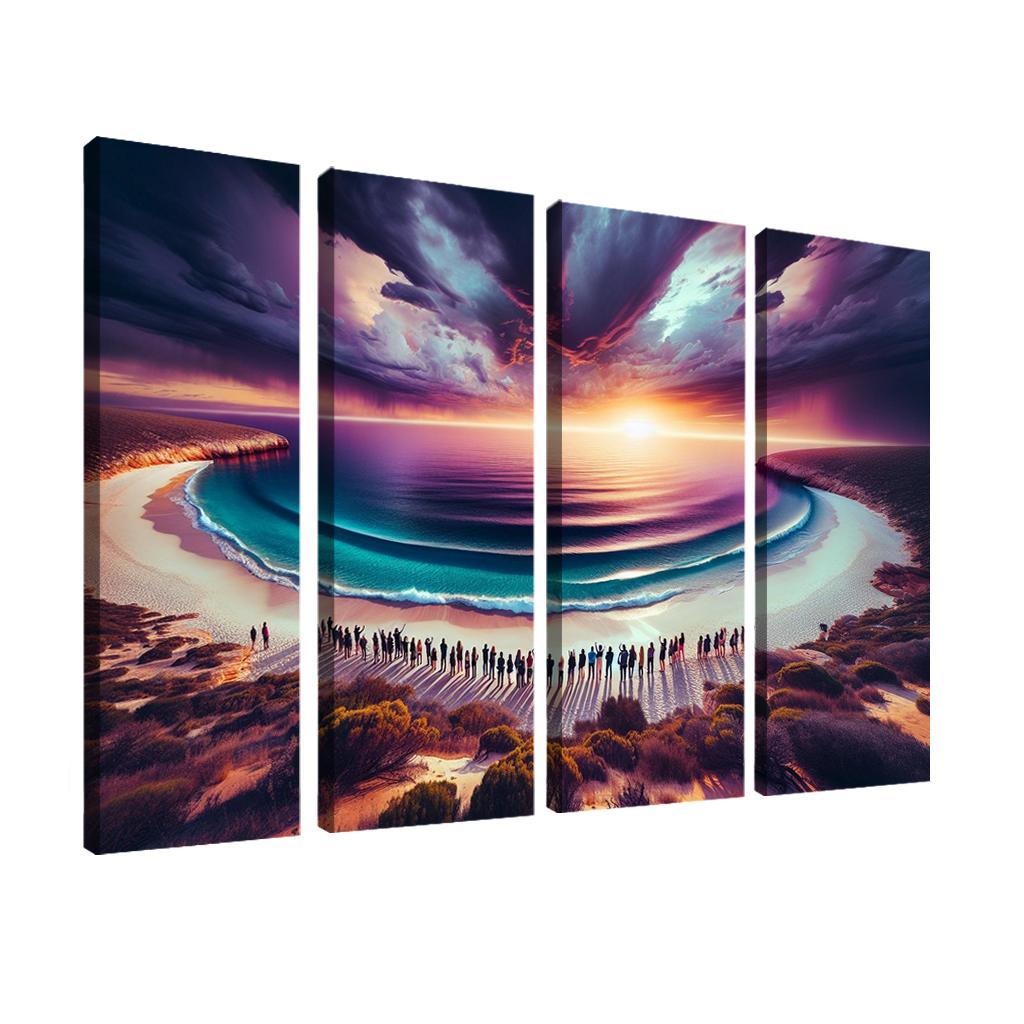 Whale Watch Vista Modern Paintings Frame
