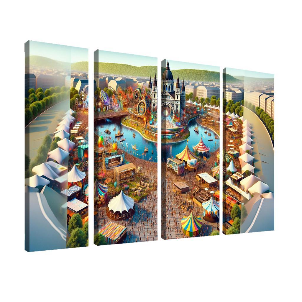 Sziget Festival Canvas Paintings Frame