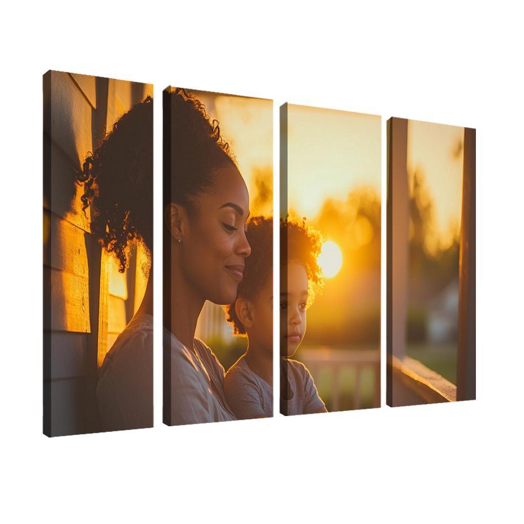 A Mothers Gentle Whisper Comfort Through Words Canvas Paintings Frame