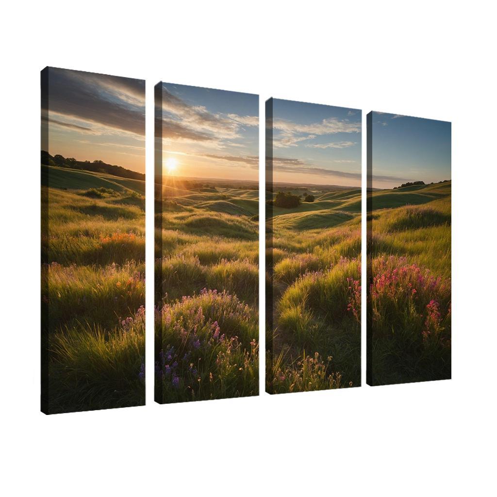 The Unending Pathways Of Rolling Meadows Multi-panel Paintings