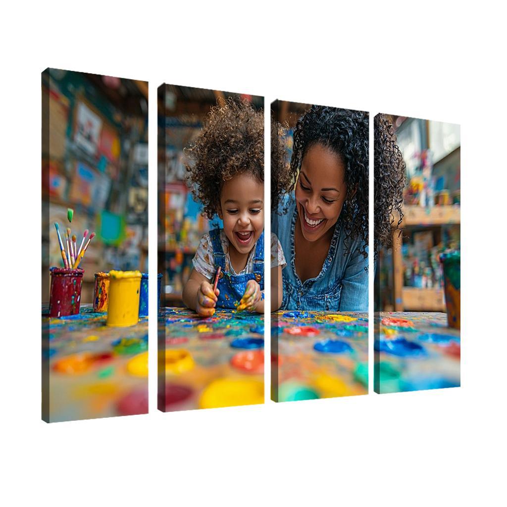 The Colors Of Her Love A Mothers Creative Spirit Canvas Paintings Frame