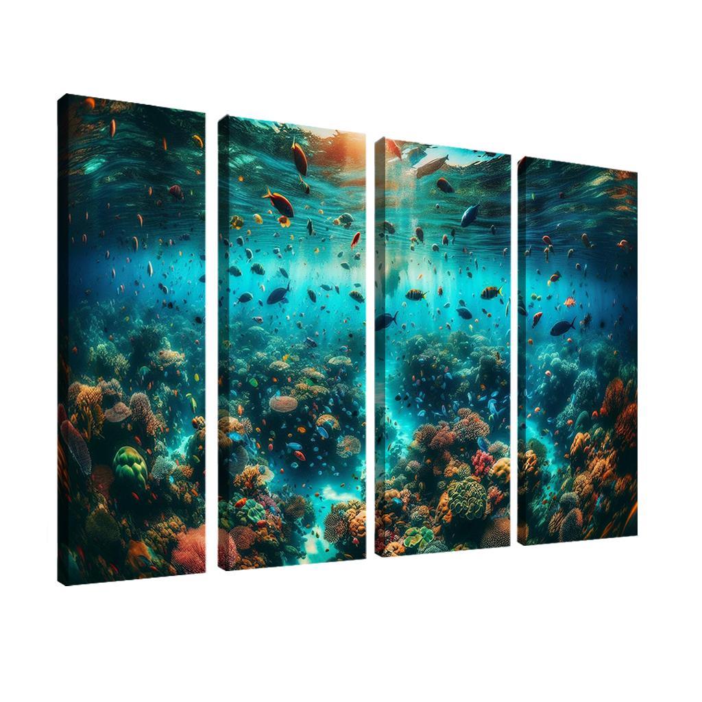 Coral Sanctuary Underwater Wonderland Custom Paintings Frame