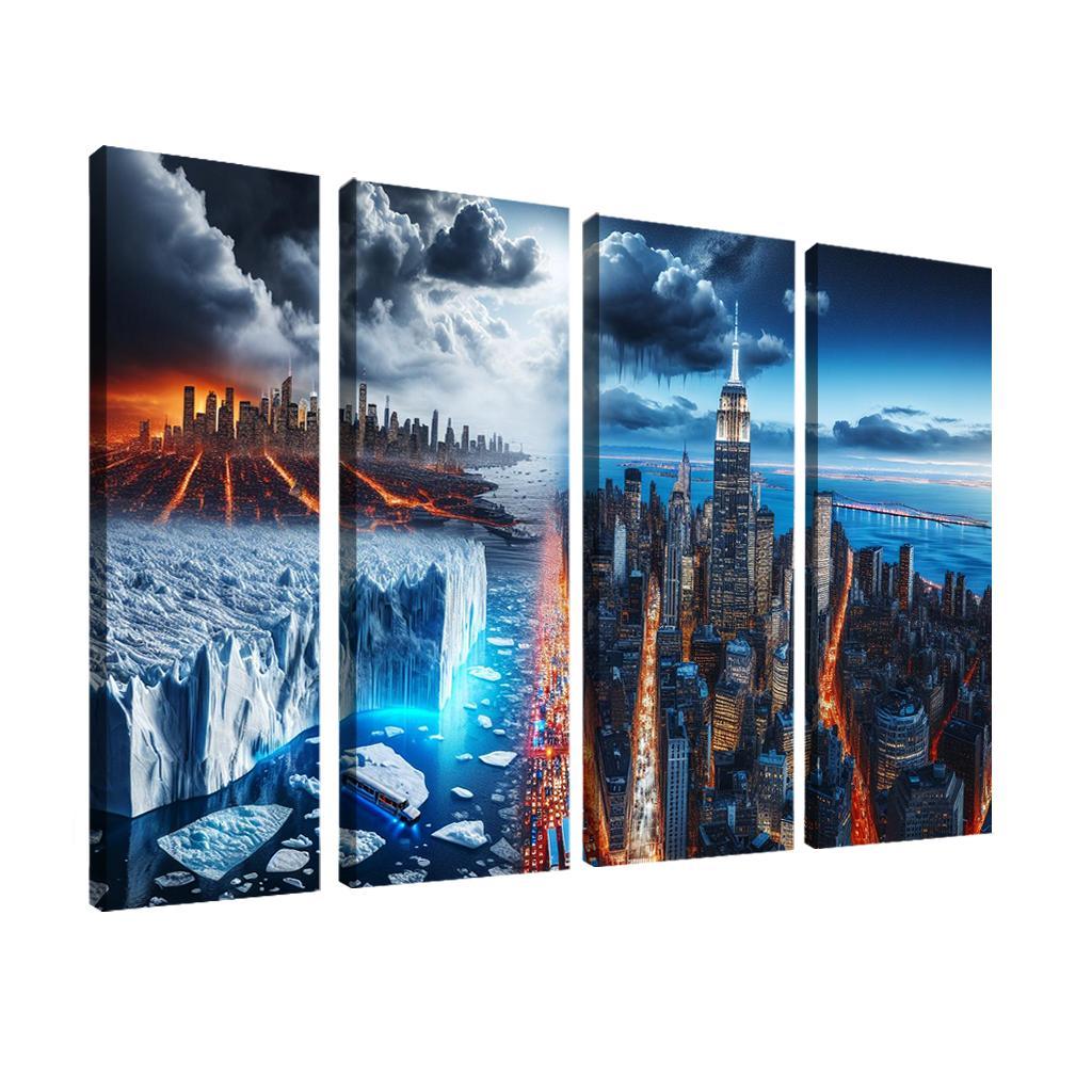 Sounding The Alarm Climate Crisis Awareness Custom Paintings Frame