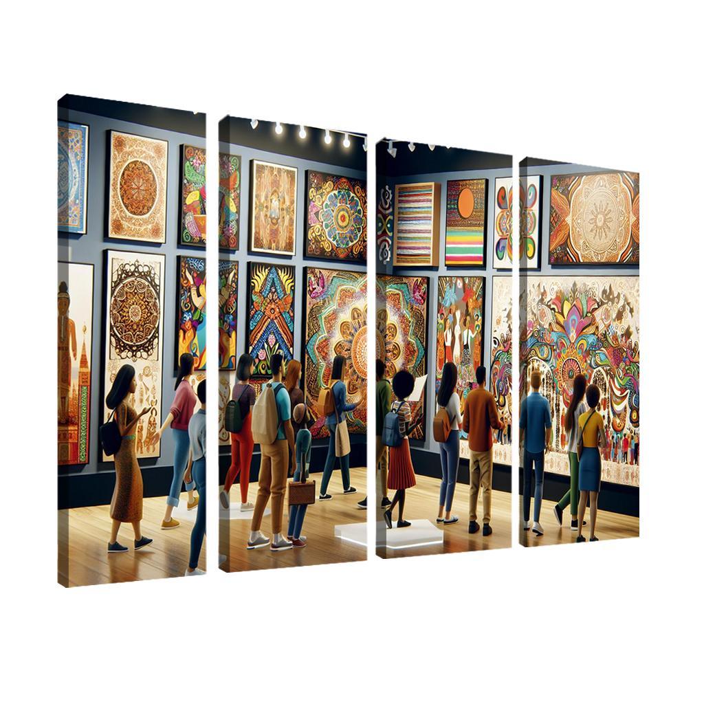 Bridging Cultures Artistic Expressions Of Unity Framed Paintings