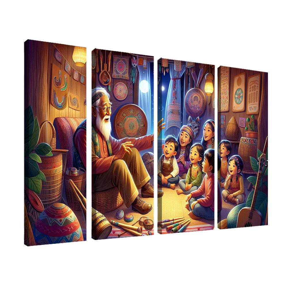 Bridging Generations The Legacy Of Cultural Knowledge Custom Paintings Frame