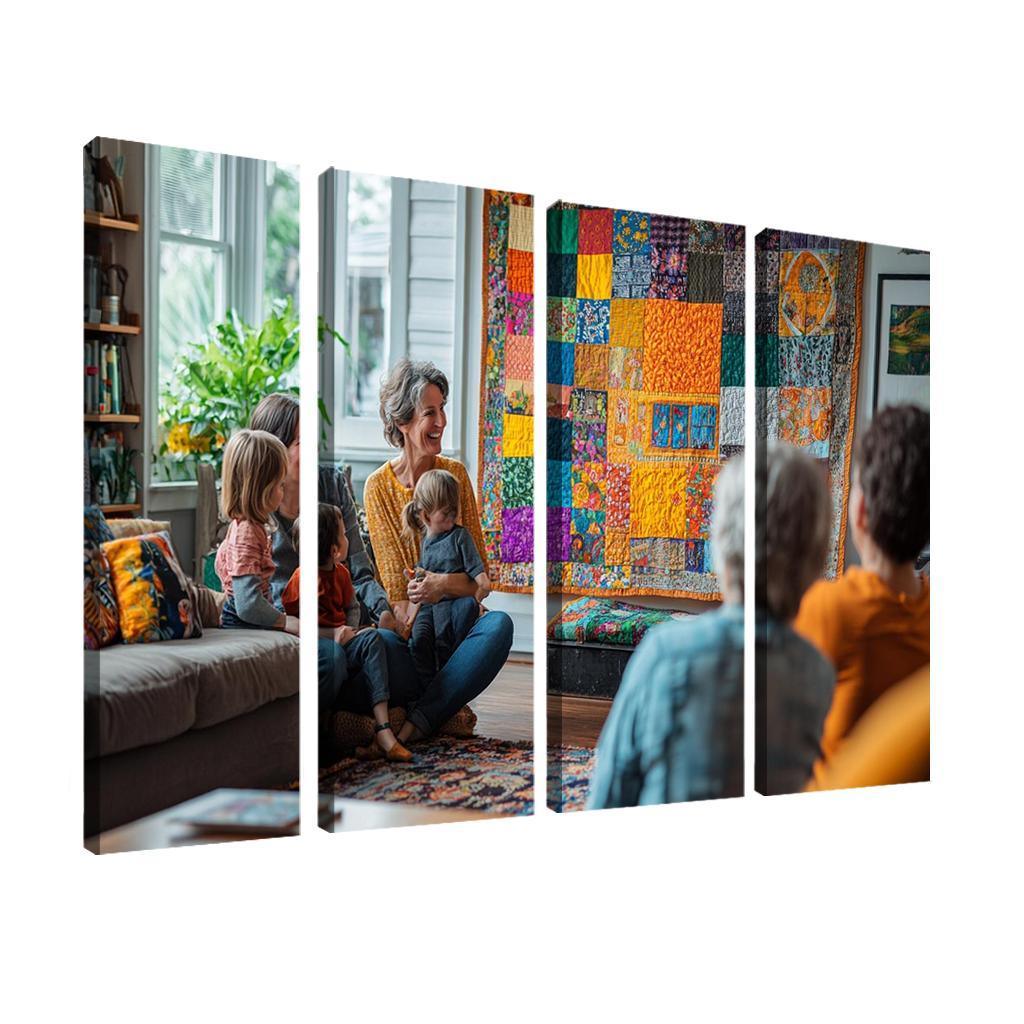 Threads Of Togetherness A Mothers Tapestry Custom Paintings Frame