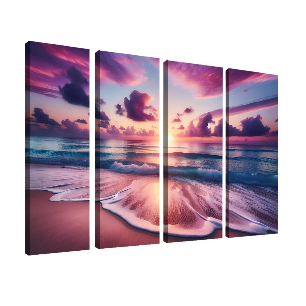 Sunrise Vista Coastal Meditation Spot Oil Paintings Frame