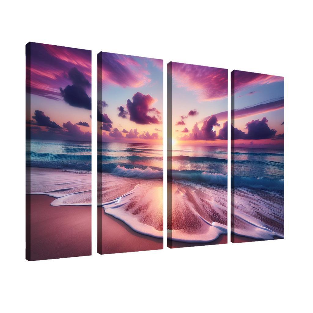 Sunrise Vista Coastal Meditation Spot Oil Paintings Frame