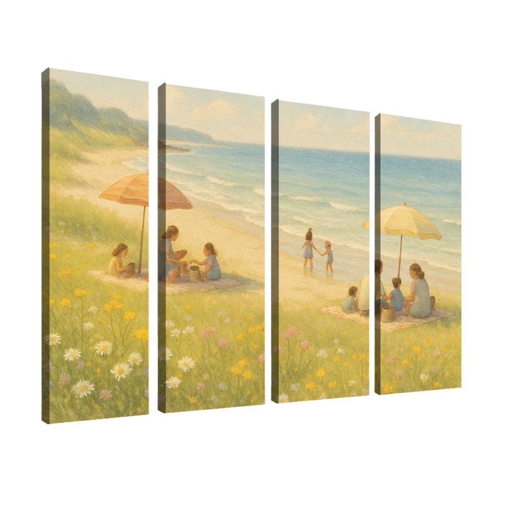 Seaside Meadows Family Haven Custom Paintings Frame