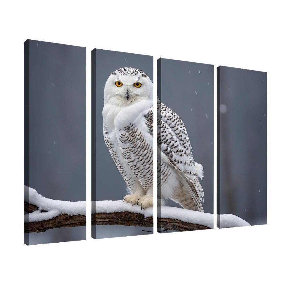 The Elusive Snowy Owl A Winter Wonder Custom Paintings Frame