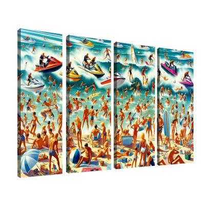 Adventure Cove Thrills On The Water Abstract Paintings Frame