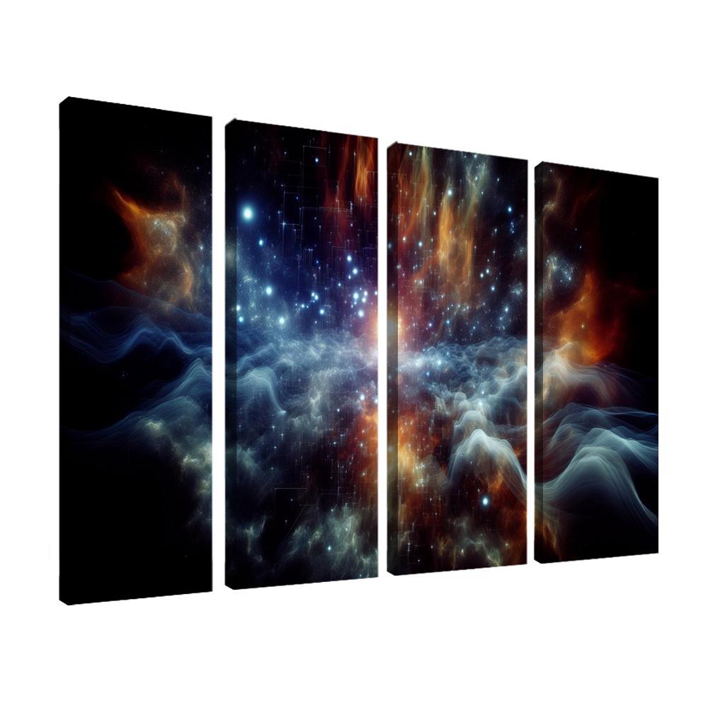 The Marvels Of Cosmic Background Radiation Abstract Paintings Frame