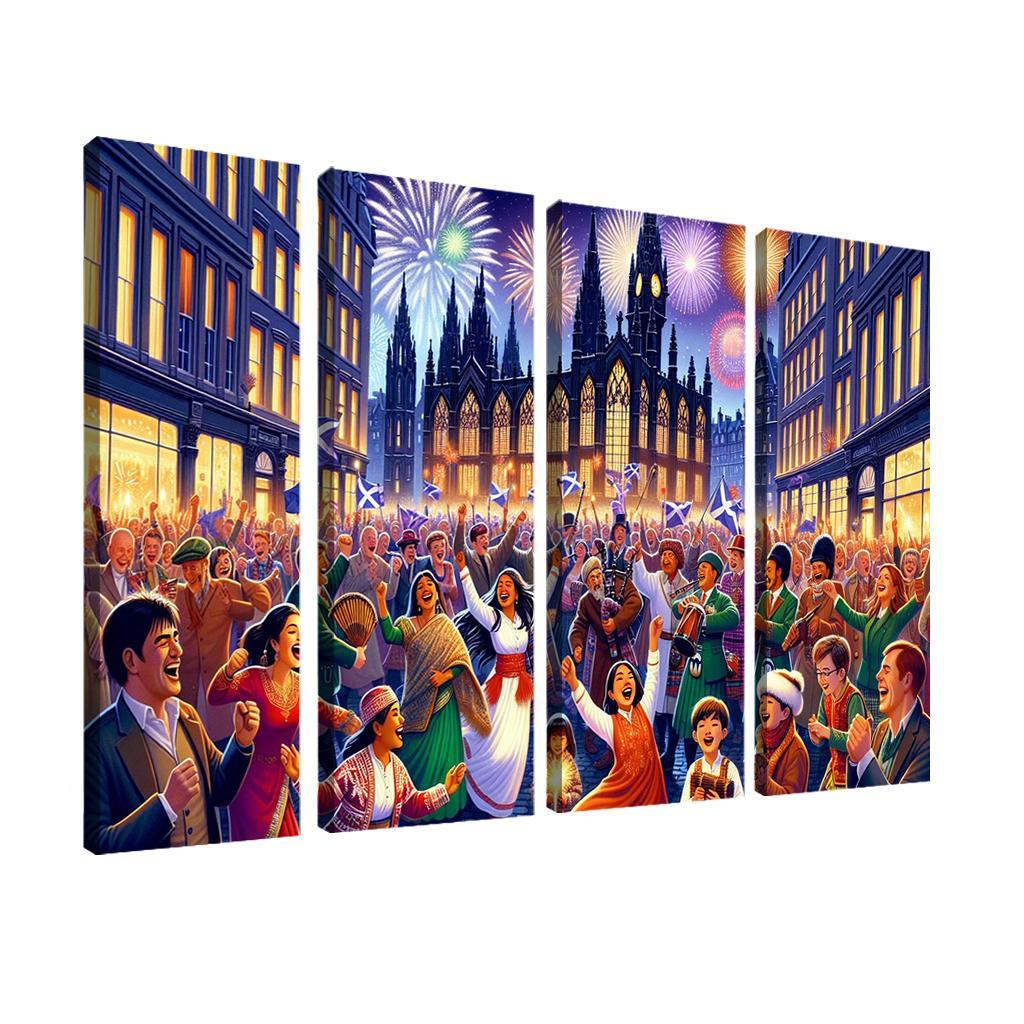 Hogmanay Canvas Paintings Frame