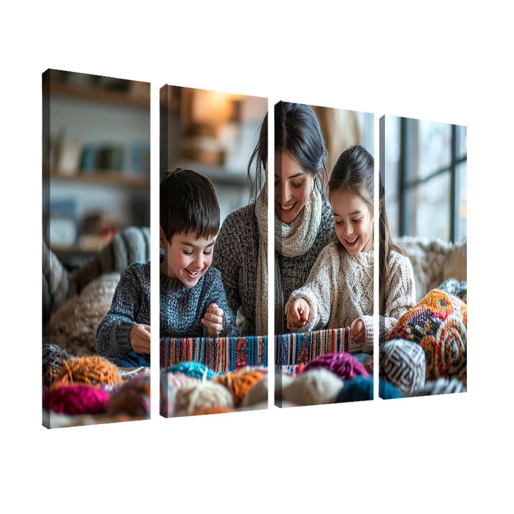 The Tapestry Of Togetherness Weaving Family Love Custom Paintings Frame
