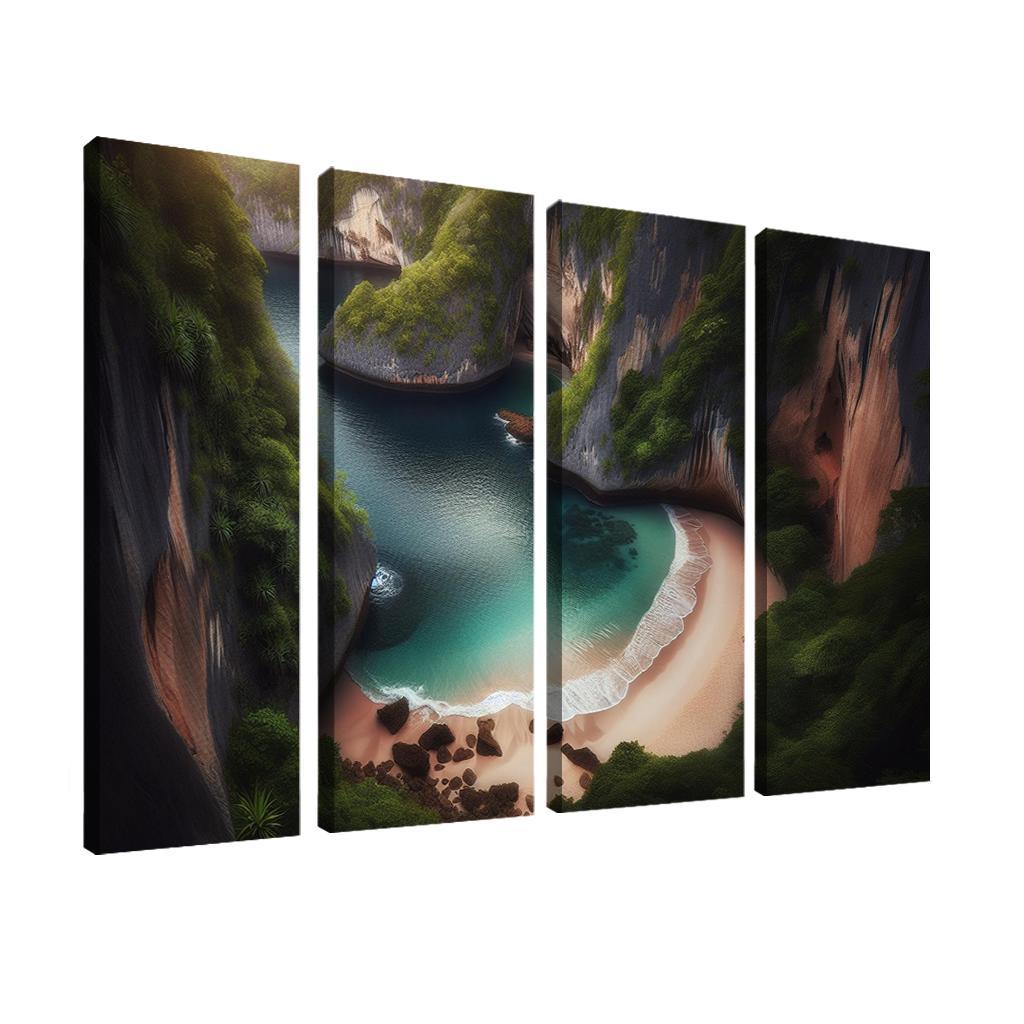 Hidden Cove Beach Premium Artwork Frames