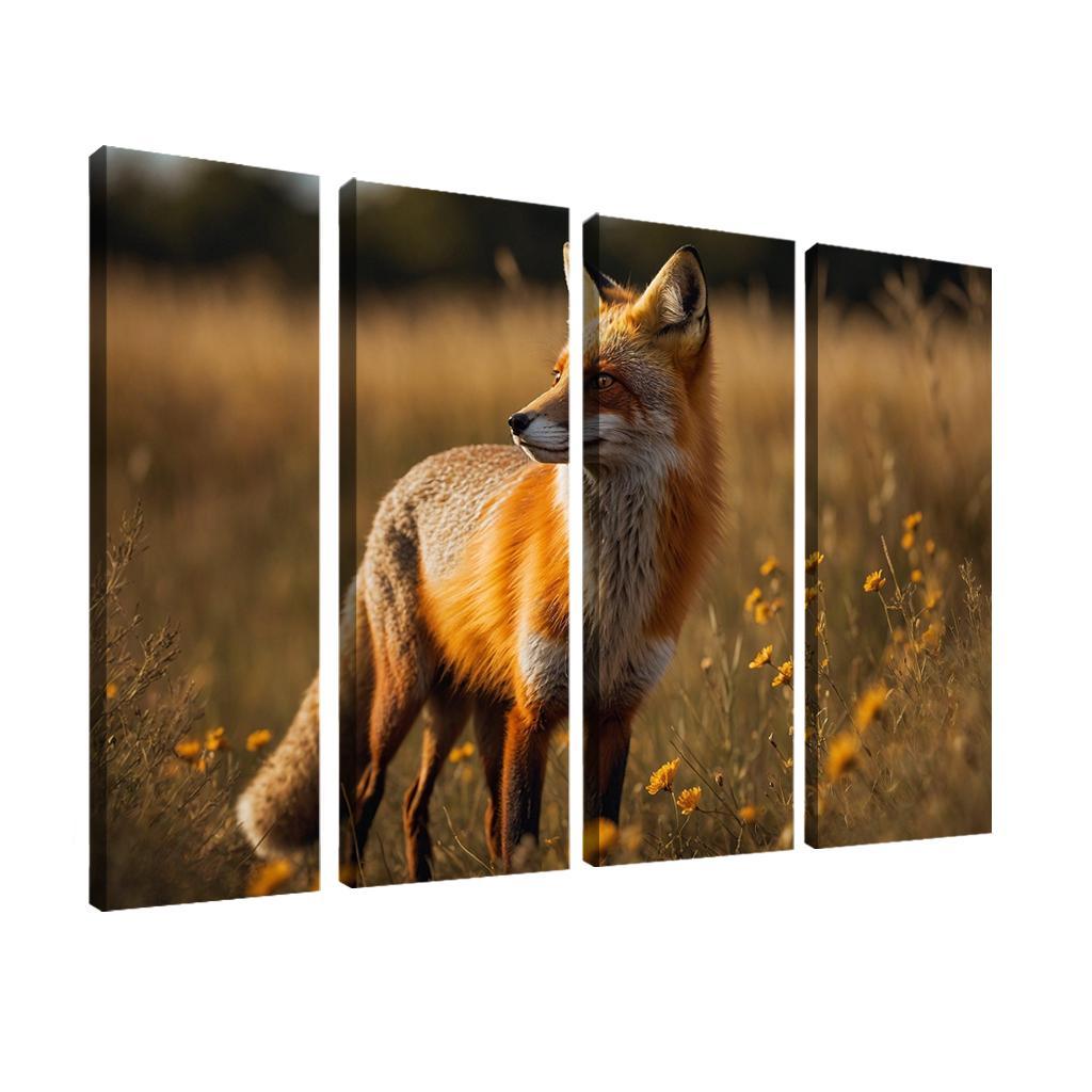 The Daring Red Fox Cunning And Clever Oil Paintings Frame