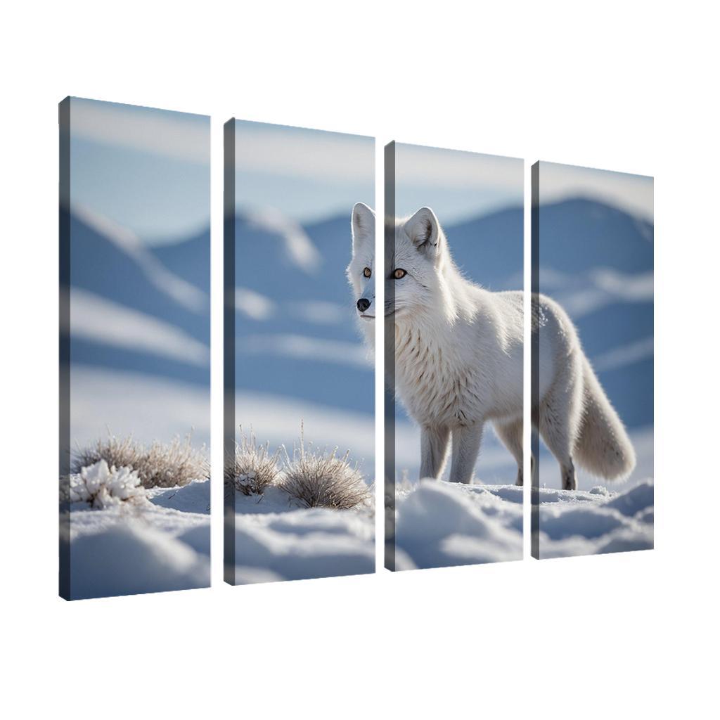 The Charming Arctic Fox Multi-panel Paintings
