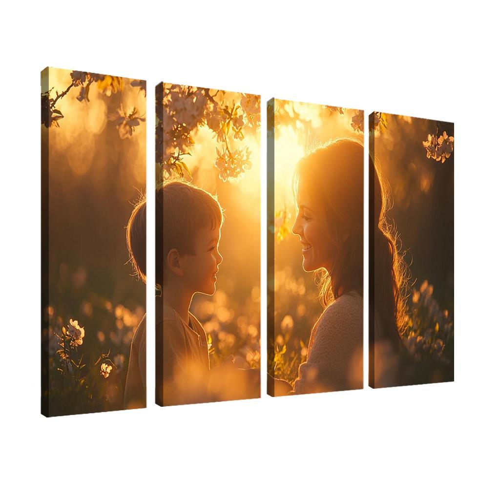 Heartstrings Of Connection A Mothers Unyielding Support Canvas Paintings Frame