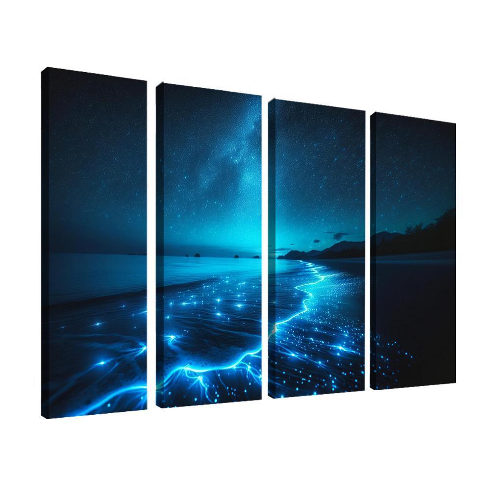 Mystic Waters Nighttime Beach Experience Art Trends