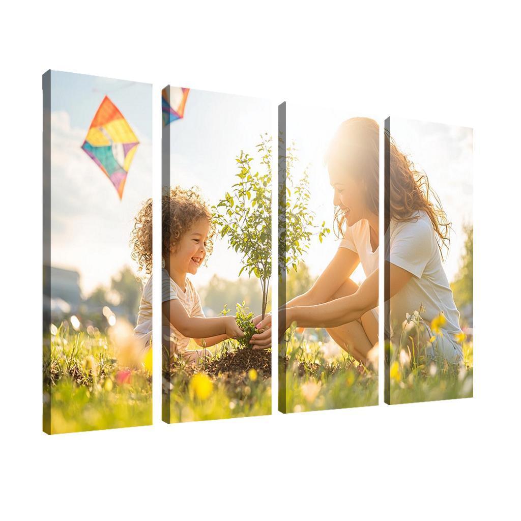 Chasing Dreams Together A Mother's Guidance Canvas Paintings Frame