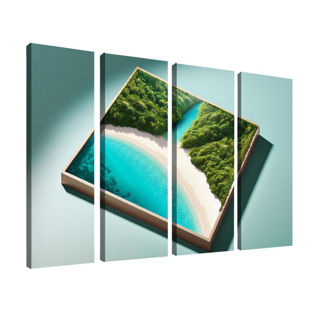 Secluded Shoreline A Hidden Treasure Abstract Paintings Frame
