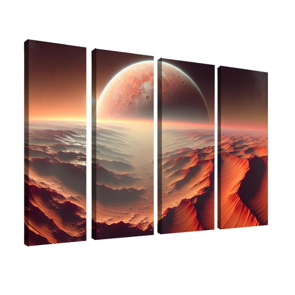 The Evolving Landscape Of Mars Abstract Paintings Frame