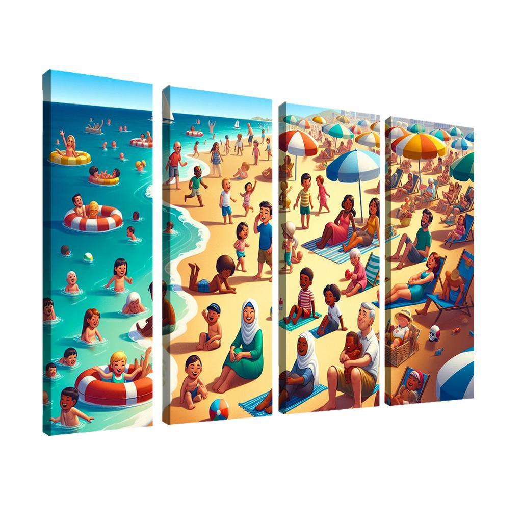 Sandy Haven Beach Premium Artwork Frames