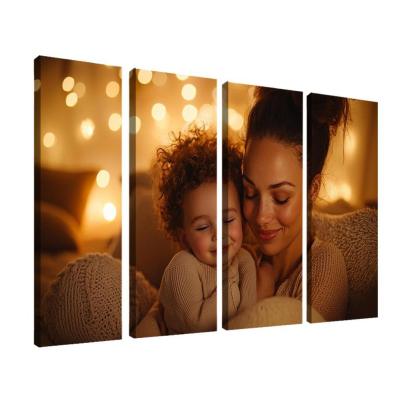 The Comfort Of Her Love A Mothers Embrace Canvas Paintings Frame