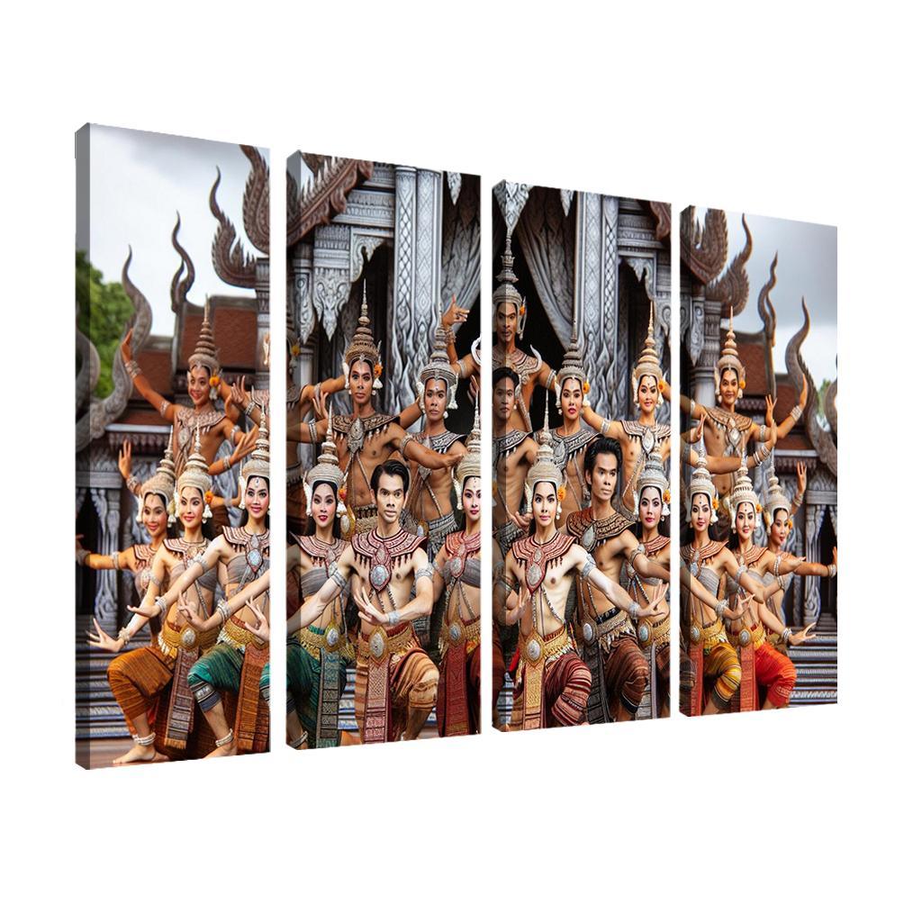Khmer Dance The Grace Of Cambodia Modern Paintings Frame