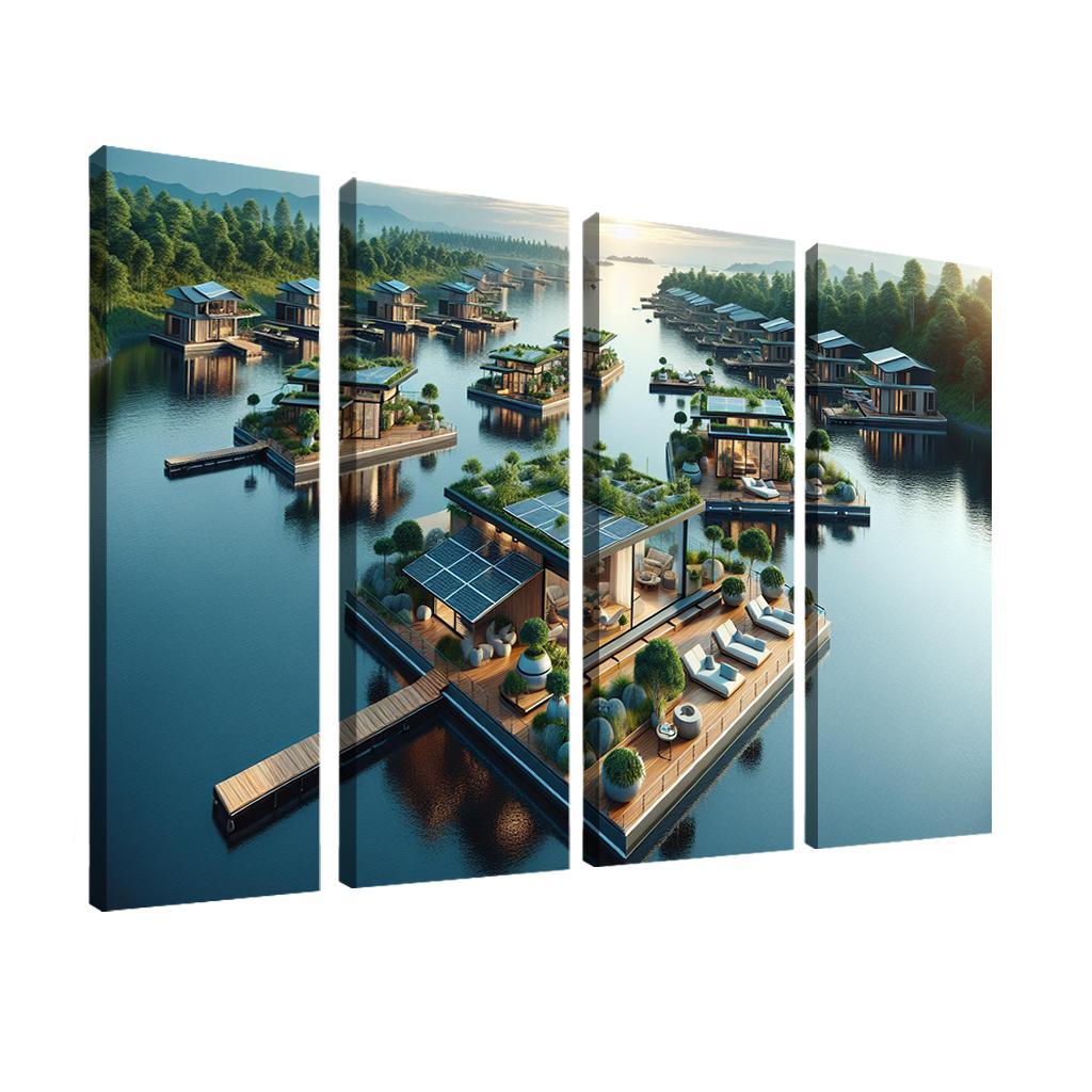 Floating Architecture Custom Paintings Frame