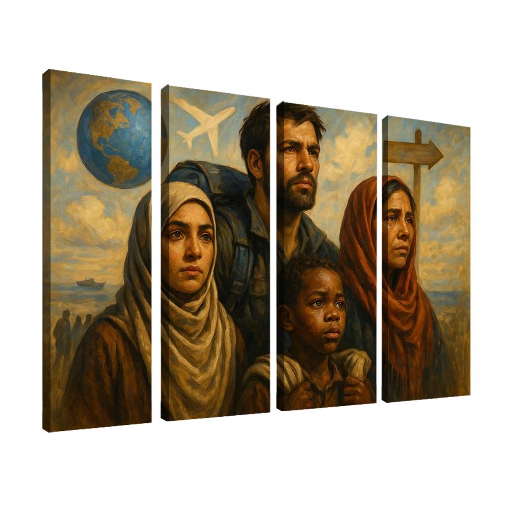 Faces Of Resilience Art Highlighting Refugee Experiences Premium Artwork Frames