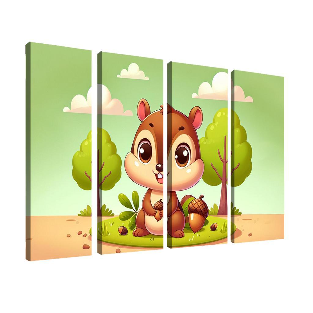 Charming Chipmunk - Nature's Delight Framed Paintings