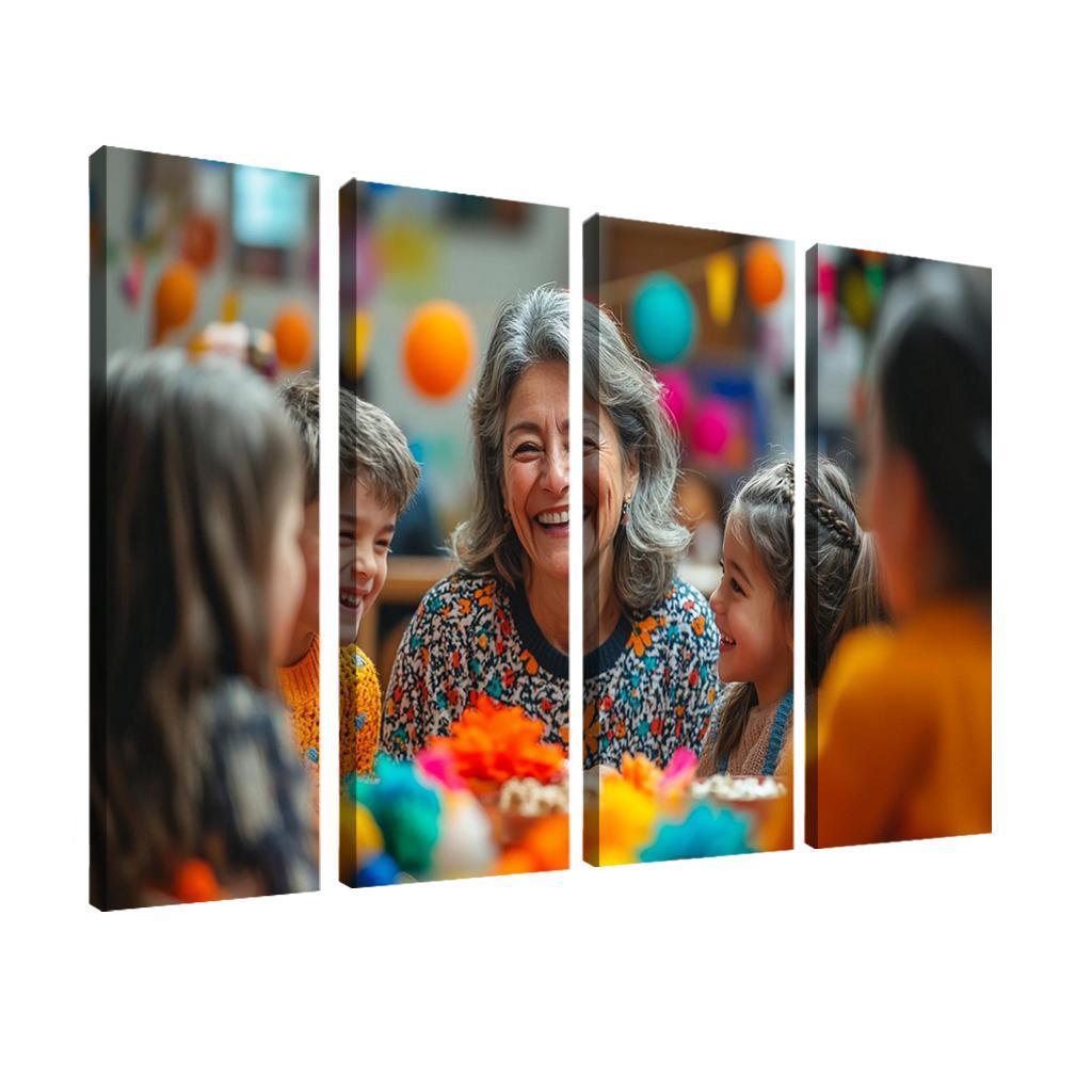 Moments Of Joy A Mothers Laughter Modern Paintings Frame