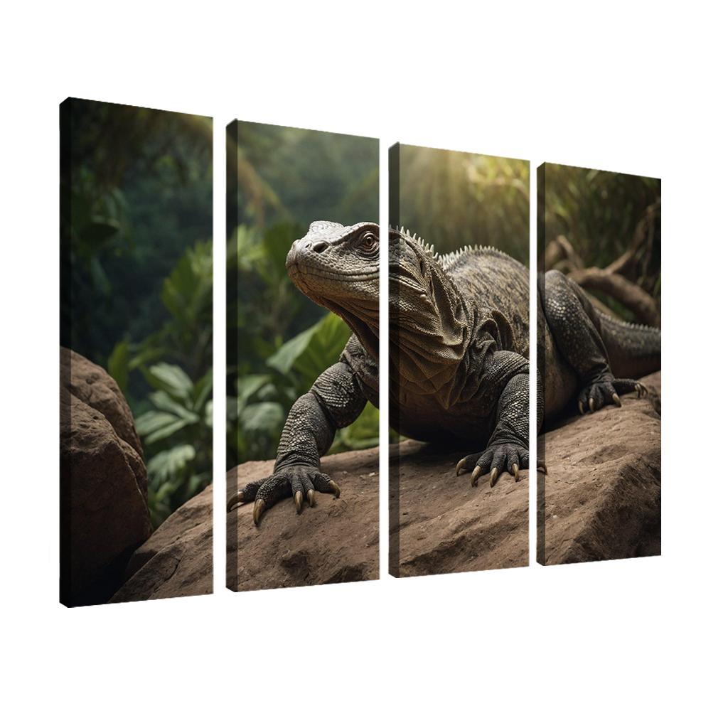The Majestic Komodo Dragon Nature's Ultimate Lizard Framed Paintings