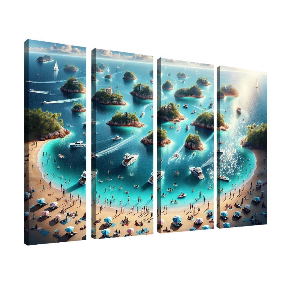 Island Hopping Adventure Premium Artwork Frames