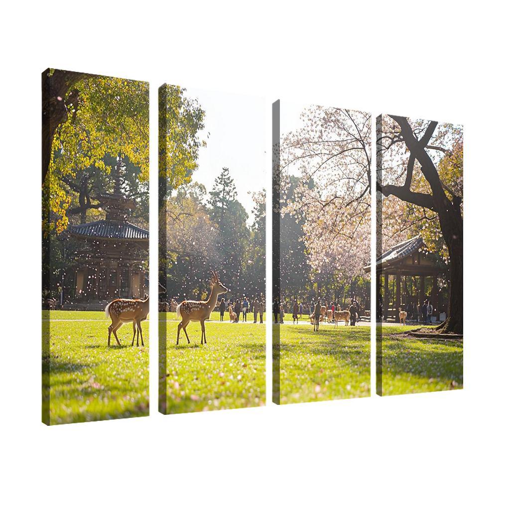 Nara Park Abstract Paintings Frame