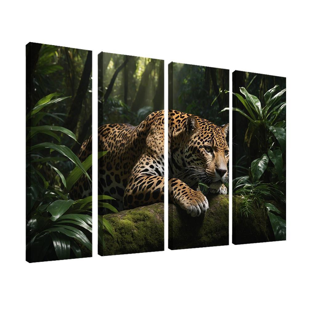 The Mighty Jaguar Stealthy Forest Predator Canvas Paintings Frame