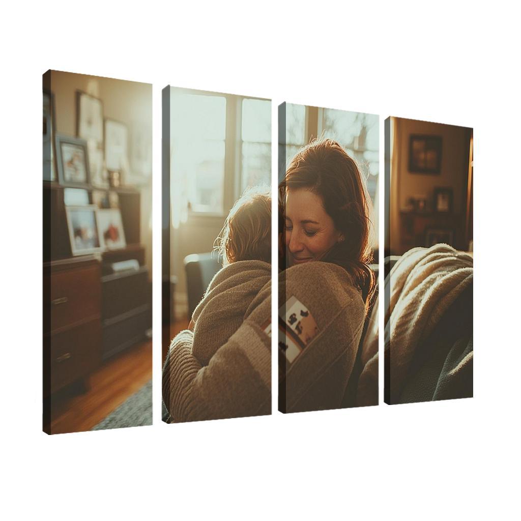 A Warm Embrace The Heart Of Connection Custom Paintings Frame