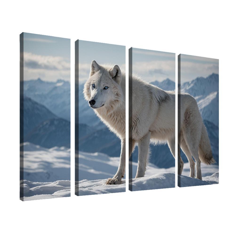 The Majestic Arctic Wolf King Of The North Premium Artwork Frames
